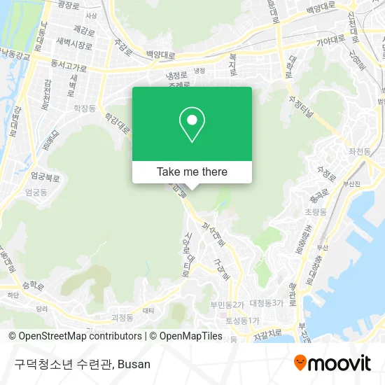 구덕청소년 수련관 map