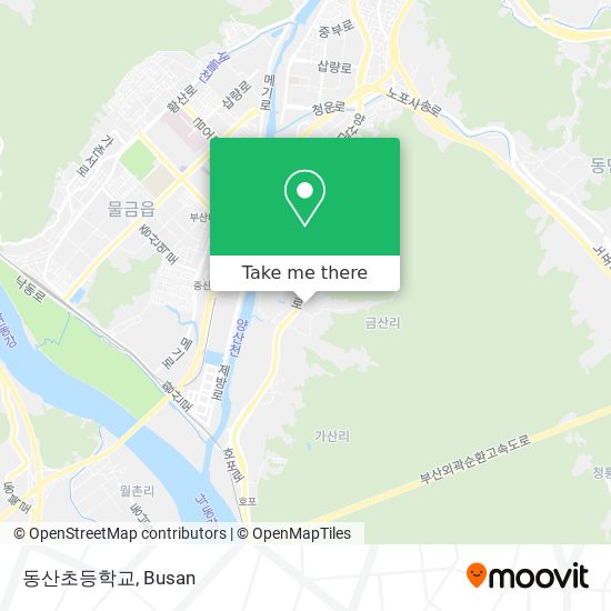 동산초등학교 map