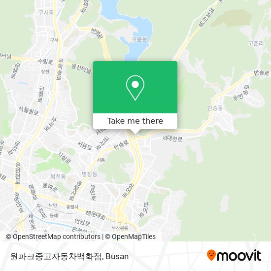 원파크중고자동차백화점 map