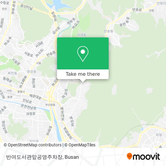 반여도서관앞공영주차장 map