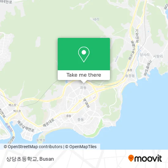 상당초등학교 map