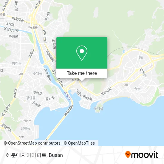 해운대자이아파트 map