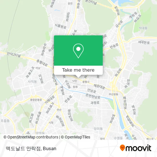 맥도날드 안락점 map