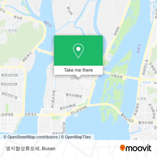 명지협성휴포레 map