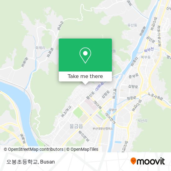 오봉초등학교 map