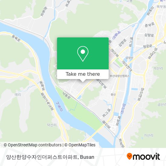 양산한양수자인더퍼스트아파트 map