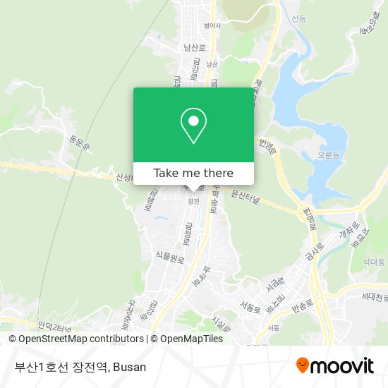 부산1호선 장전역 map