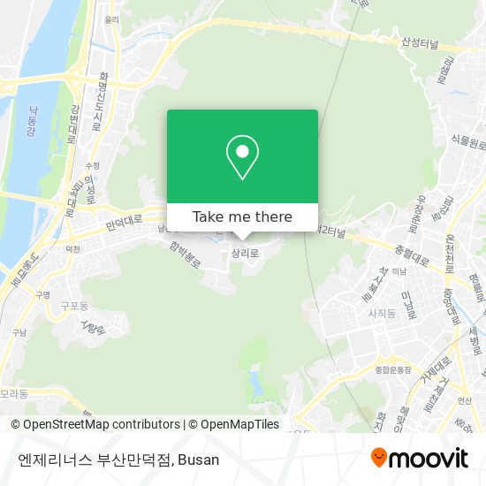 엔제리너스 부산만덕점 map