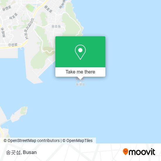 송곳섬 map