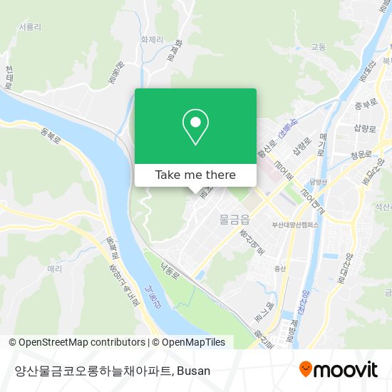 양산물금코오롱하늘채아파트 map