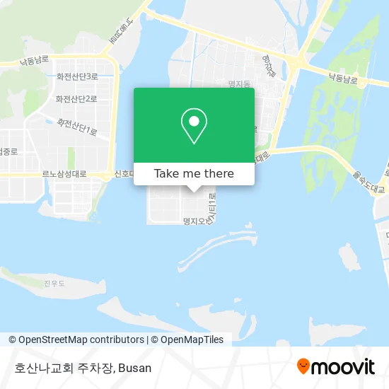 호산나교회 주차장 map