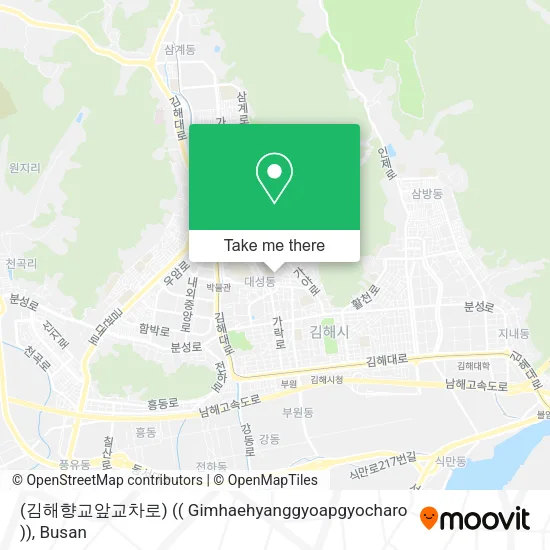 (김해향교앞교차로) (( Gimhaehyanggyoapgyocharo )) map