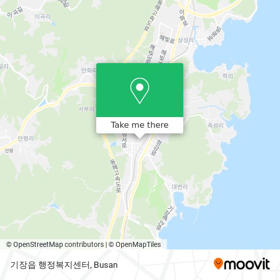 기장읍 행정복지센터 map