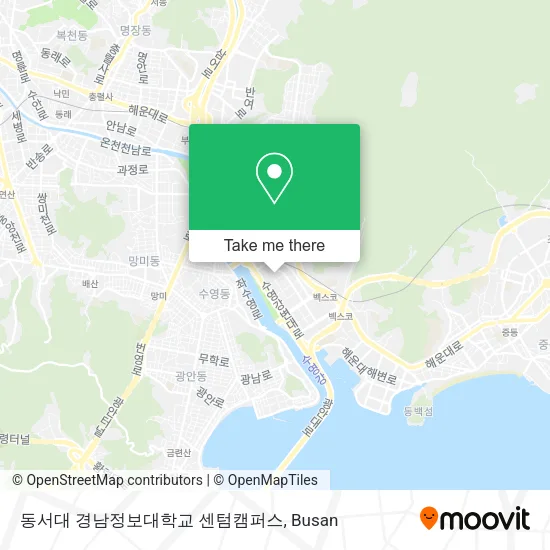동서대 경남정보대학교 센텀캠퍼스 map