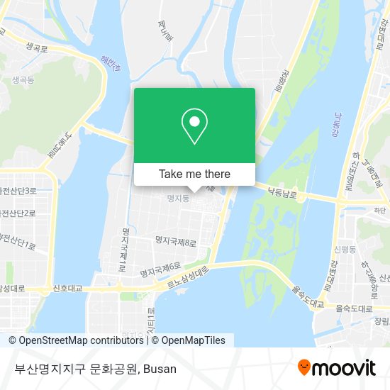 부산명지지구 문화공원 map