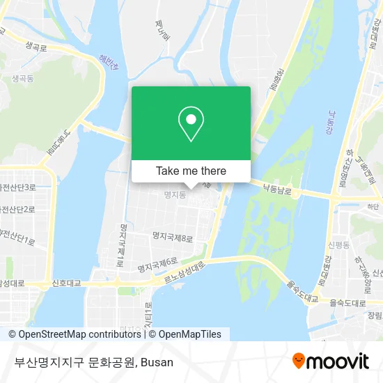 부산명지지구 문화공원 map