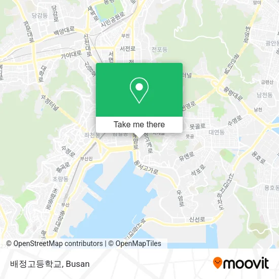 배정고등학교 map