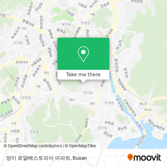망미 로얄베스토피아 아파트 map