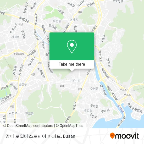 망미 로얄베스토피아 아파트 map