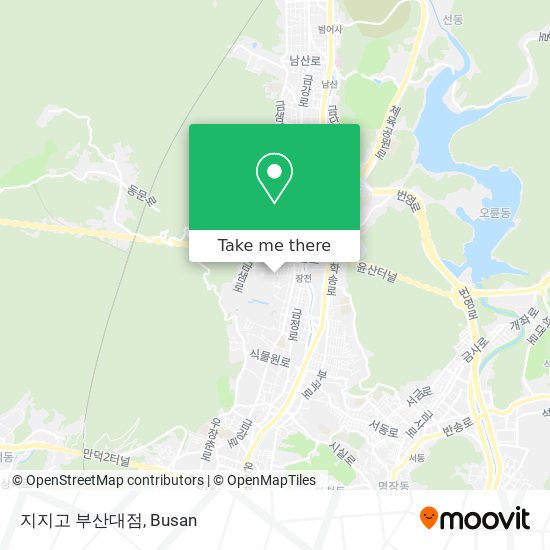 지지고 부산대점 map