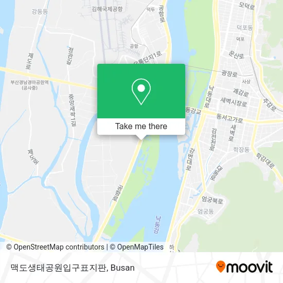 맥도생태공원입구표지판 map