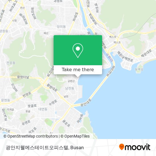 광안지웰에스테이트오피스텔 map