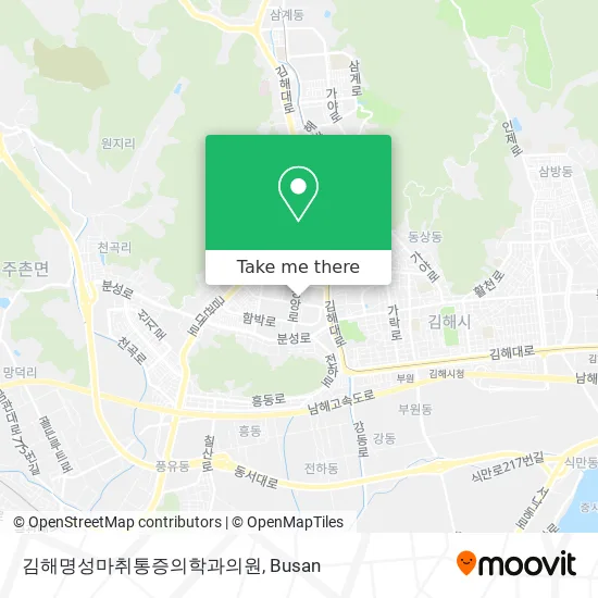 김해명성마취통증의학과의원 map