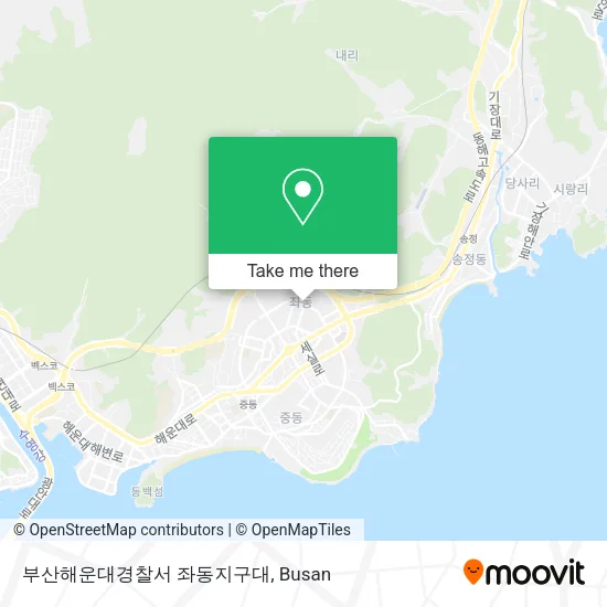부산해운대경찰서 좌동지구대 map