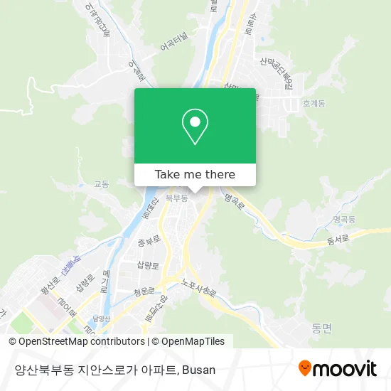 양산북부동 지안스로가 아파트 map