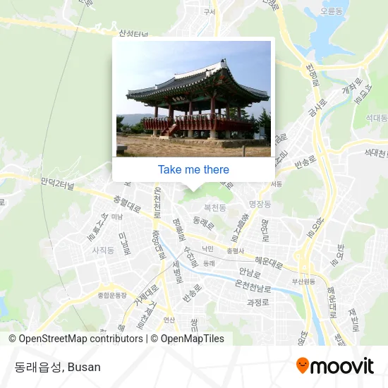 동래읍성 map
