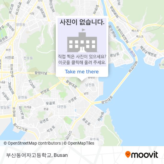 부산동여자고등학교 map