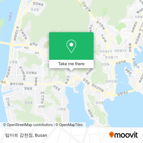 탑마트 감천점 map