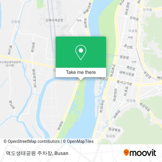 맥도생태공원 주차장 map