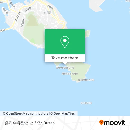 은하수유람선 선착장 map