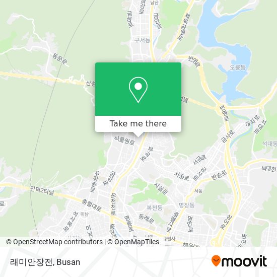 래미안장전 map