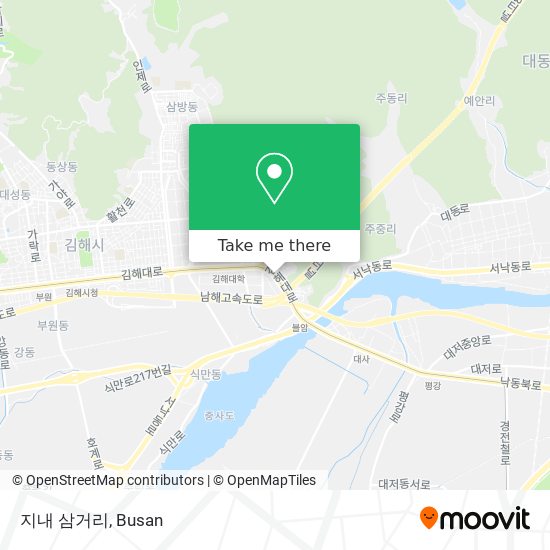 지내 삼거리 map