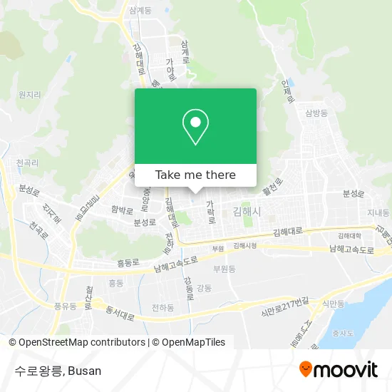 수로왕릉 map
