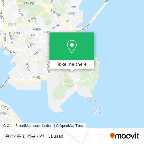 용호4동 행정복지센터 map