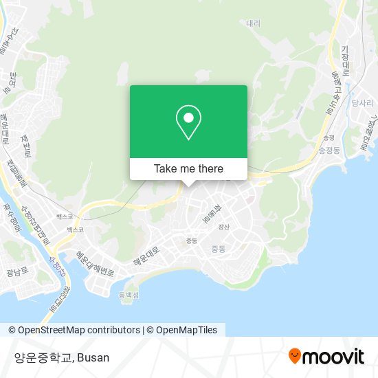 양운중학교 map