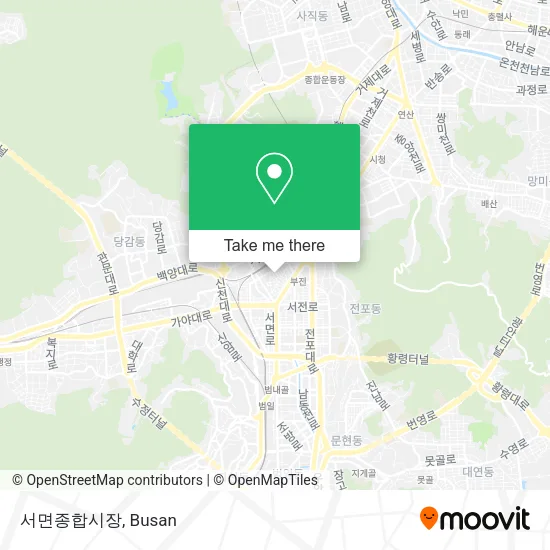 서면종합시장 map