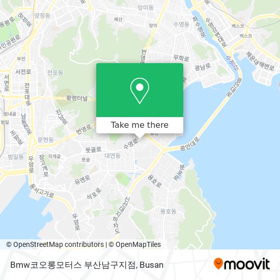 Bmw코오롱모터스 부산남구지점 map