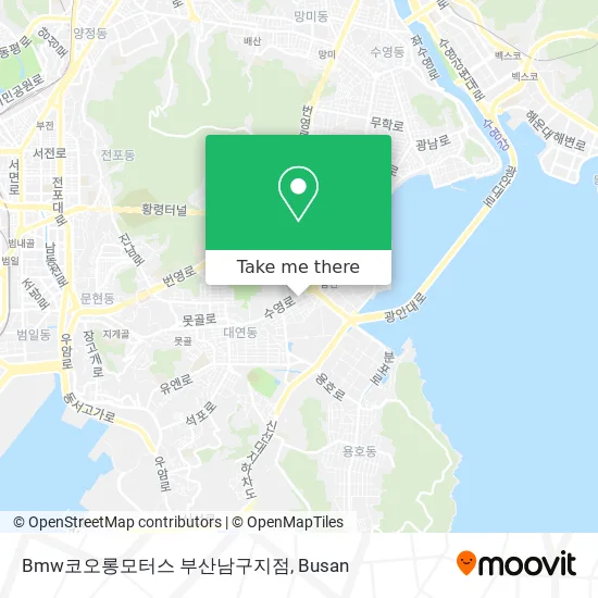 Bmw코오롱모터스 부산남구지점 map