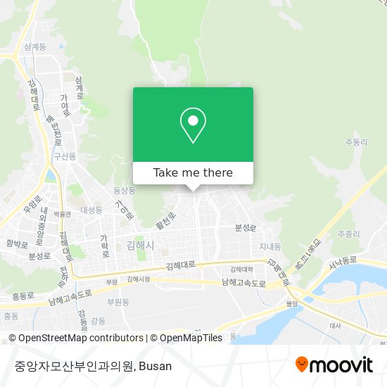 중앙자모산부인과의원 map