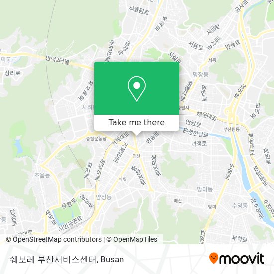 쉐보레 부산서비스센터 map