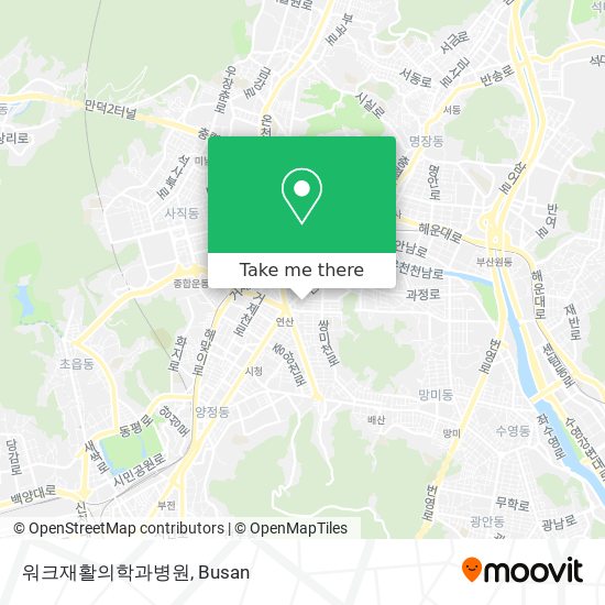 워크재활의학과병원 map