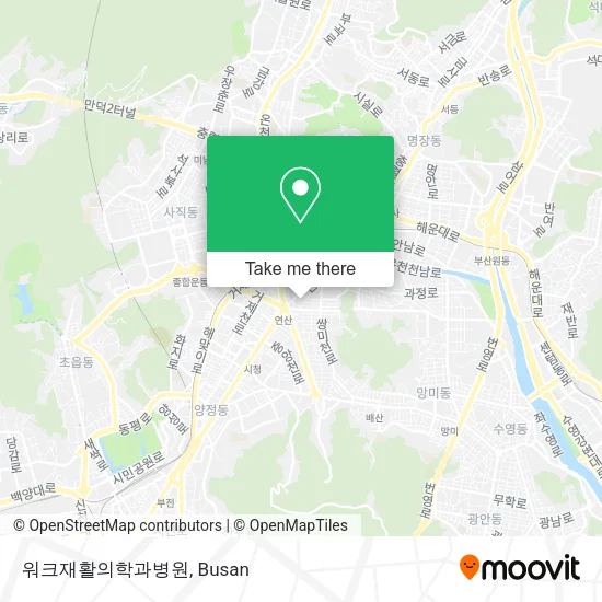 워크재활의학과병원 map