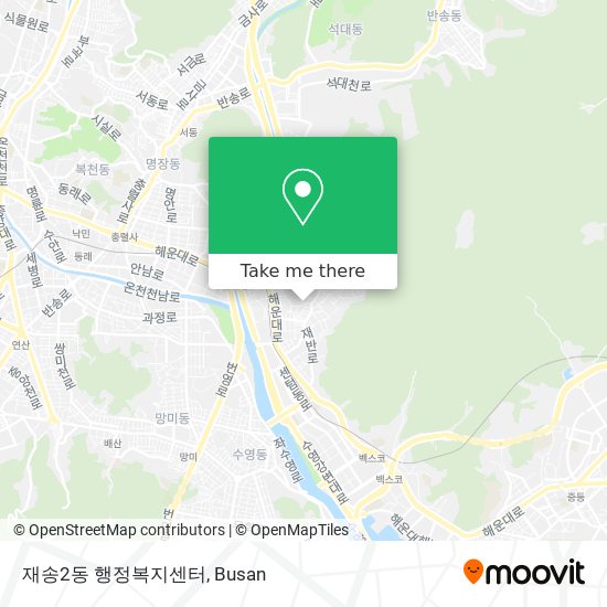 재송2동 행정복지센터 map