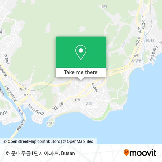 해운대주공1단지아파트 map