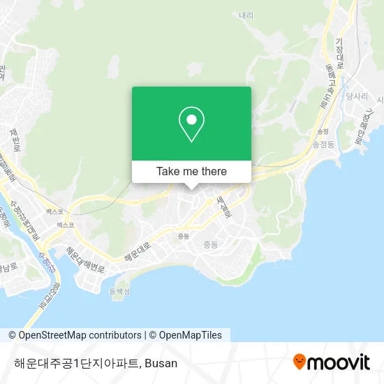 해운대주공1단지아파트 map
