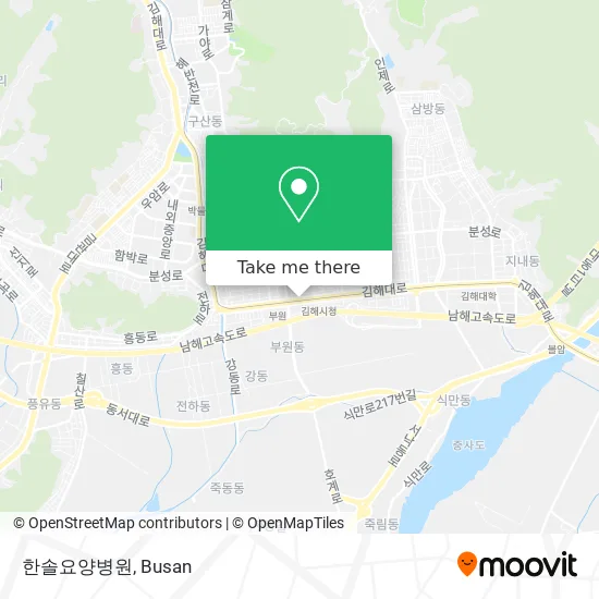 한솔요양병원 map
